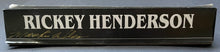 Load image into Gallery viewer, 1988 Rickey Henderson + Mookie Wilson Signed Event Name Plate Autographed JSA