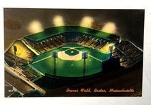 Load image into Gallery viewer, 1940's Baseball Postcard Boston Braves Field At Night Massachusetts USA MLB VTG