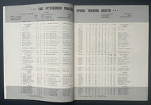 Load image into Gallery viewer, 1962 MLB Baseball Pittsburgh Pirates Official Season Yearbook Clemente Stargell