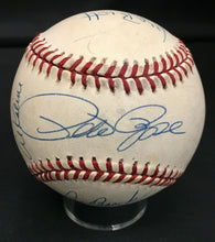 Load image into Gallery viewer, 3000 Hit Club Multi Signed Baseball (19) Pete Rose George Brett Aaron Brett JSA