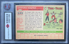 Load image into Gallery viewer, 1955 Topps #123 Sandy Koufax Brooklyn Dodgers Baseball MLB Card KSA EX 5