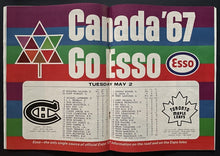 Load image into Gallery viewer, 1967 Stanley Cup Clinching Game NHL Hockey Program + Ticket Maple Leafs Win