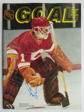 Load image into Gallery viewer, 1982 Pittsburgh Civic Centre NHL Hockey Program Signed Flames Goalie Pat Riggin