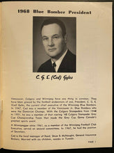 Load image into Gallery viewer, 1968 Vintage Canadian Football League Winnipeg Blue Bombers Media Guide Program
