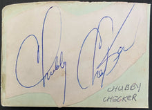 Load image into Gallery viewer, 1960s Vintage Chubby Checker Signed Cut Autographed Vtg Singer Dancer Music