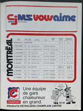 Load image into Gallery viewer, 1972 Montreal Canadiens vs. Los Angeles Kings Signed Program Autographed x6 LOA