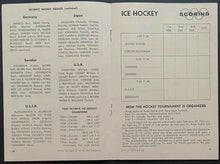 Load image into Gallery viewer, 1960 Olympic Winter Games George Samolenko Collection - Crest Tickets Program ++