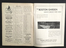 Load image into Gallery viewer, 1937 Boston Garden NHL Sports Program New York Americans vs Boston Bruins Hockey