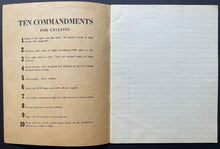 Load image into Gallery viewer, 1940's CCM Scribbler Blue Exercise Book Bicycles Featured Vintage Original