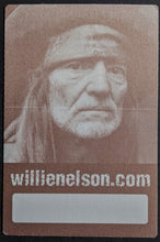 Load image into Gallery viewer, Willie Nelson Silk Backstage Access Tour Pass Country Music Vintage LOA