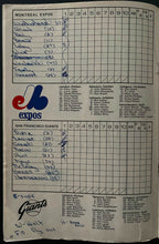 Load image into Gallery viewer, 1969 1st Season MLB Baseball Program Jarry Park Montreal Expos v San Francisco