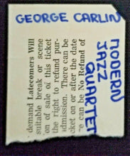 Load image into Gallery viewer, 1973 George Carlin Modern Jazz Quartet Concert O'Keefe Centre Ticket Stub Vtg