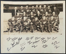 Load image into Gallery viewer, 1942-43 NHL Hockey Team Issued Detroit Red Wings Stanley Cup Champions Photo
