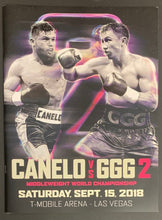 Load image into Gallery viewer, 2018 Canelo vs GGG 2 Middleweight World Championship Boxing Fight Program