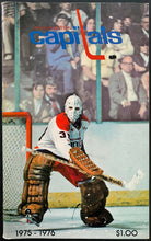 Load image into Gallery viewer, 1975-76 Washington Capitals 2nd Year NHL Hockey Media Guide Vintage Yearbook