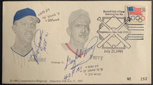 Load image into Gallery viewer, Gaylord Perry + Ferguson Jenkins Autographed Baseball Hall of Fame Cachet MLB