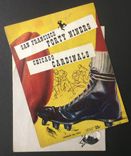 Load image into Gallery viewer, 1952 Kezar Stadium NFL Football Program San Francisco 49ers vs Chicago Cardinals