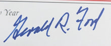 Load image into Gallery viewer, US President Gerald Ford + Betty Ford Signed 1974 Big Christmas Card LOA Vintage