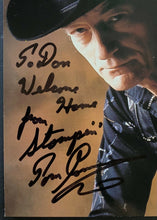 Load image into Gallery viewer, 1992 Signed Canadian Icon Stompin' Tom Connors Autographed Postcard Hockey Song