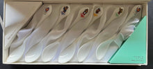 Load image into Gallery viewer, 1988 Seoul Olympics Vintage Rare Ceramic Spoon Set Of 6 Given To VIP's