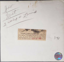 Load image into Gallery viewer, 1950 Joe Louis + Jim Braddock Sporting News Press Photo + Paper Caption Type 1