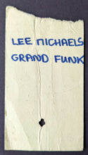 Load image into Gallery viewer, 1973 Varsity Stadium Rock Concert Ticket Grand Funk Railroad + Lee Michaels VTG