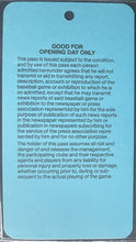 Load image into Gallery viewer, 1977 Toronto Blue Jays vs Chicago White Sox 1st Franchise Game Clubhouse Pass