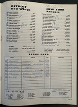 Load image into Gallery viewer, 1966 Detroit Olympia Historic NHL Hockey Program + Ticket Howe's 1500th Game