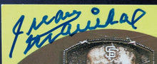 Load image into Gallery viewer, 1983 Juan Marichal Autographed MLB Baseball Signed HOF Plaque Postcard