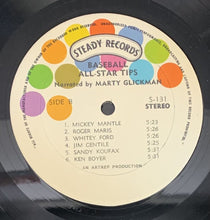 Load image into Gallery viewer, All Star Tips Baseball's Greatest Players LP Record Album Mays Mantle Maris +