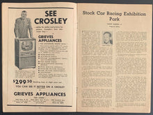 Load image into Gallery viewer, 1953 Stock Car Racing Program Exhibition Park Canada Norm Brioux Molson Trophy