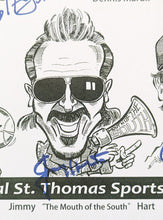 Load image into Gallery viewer, 2014 36th Annual St.Thomas Sports Spectacular Autographed x11 Celebrity Poster
