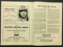 Load image into Gallery viewer, Vintage 1952 Stock Car Racing Program Exhibition Park Toronto Molson Dunlop