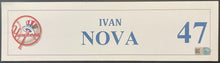 Load image into Gallery viewer, Ivan Nova New York Yankees Game-Used Cardstock Locker Name Plate MLB Holo