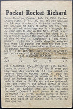 Load image into Gallery viewer, 1958-59 Parkhurst Hockey Henri Richard #2 Montreal Canadiens Vintage NHL