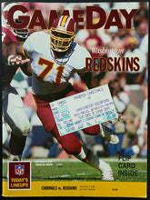 Load image into Gallery viewer, 1989 Sun Devil Stadium Phoenix Cardinals NFL Program + Ticket vs Redskins