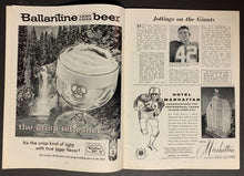 Load image into Gallery viewer, 1959 NFL Program Yankee Stadium Pittsburgh Steelers New York Giants Unscored