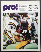 Load image into Gallery viewer, 1973 Buffalo Bills New England Patriots Program Franco Harris Cover NFL Football