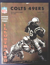 Load image into Gallery viewer, 1965 San Francisco 49ers vs Baltimore Colts Memorial Stadium NFL Program Vintage