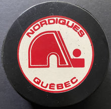 Load image into Gallery viewer, 1978-79 Quebec Nordiques WHA Hockey Puck Last Season In League Biltrite Inglasco