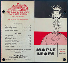 Load image into Gallery viewer, 1957 Toronto Maple Leaf Baseball International League Type 1 Photo + Schedule +