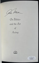 Load image into Gallery viewer, 2001 Arthur Miller Signed Hard Cover Book JSA On Politics And The Art Of Acting