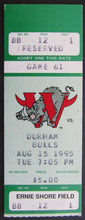 Load image into Gallery viewer, 1995 Ernie Shore Field Minor League Program / Ticket Warthogs Durham Bulls