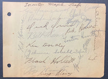 Load image into Gallery viewer, 1933-34 Toronto Maple Leafs Team Signed Sheet x16 Autographed Conacher JSA NHL