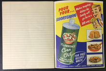 Load image into Gallery viewer, 1950s Bee Hive Golden Corn Syrup Scribbler Notebook Hockey Baseball Sports