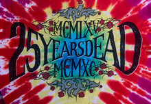 Load image into Gallery viewer, Vintage 1990 Grateful Dead T Shirt Tie Dye Space Your Face 25 Years 90s Garcia