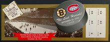 Load image into Gallery viewer, 1995 Boston Garden 1928 Opening Promo NHL Hockey Ticket Bruins vs Canadiens