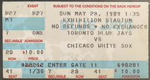 Load image into Gallery viewer, 1989 Exhibition Stadium Final Game Toronto Blue Jays Ticket Stub iCert MLB