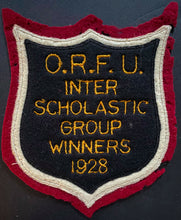 Load image into Gallery viewer, 1928 Ontario Rugby Football Union Champions Patch Vintage ORFU Crest