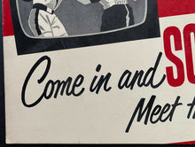 Load image into Gallery viewer, TV FIGHT CLUB HEADQUARTERS c1950 Cardboard Sign Broadside Boxing Gym's Display